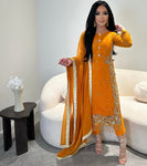 Chiffon Wedding Pret (rust)