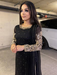 Bespoke Chiffon Outfit (black)PRE ORDER
