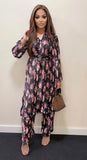 2 piece crinkle with belt